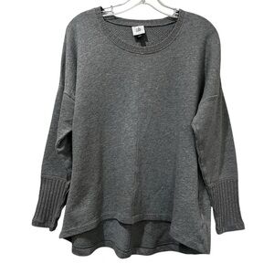 Cabi Small #6333 Cool Off Sweatshirt in Gray B3
